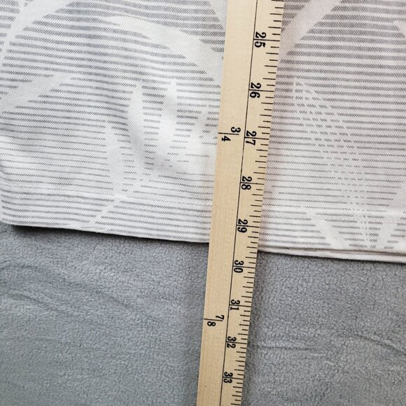 Nat Nast Luxury Shirt Mens Large White Gray Leaves Stripes Golf Polo - Picture 4 of 7